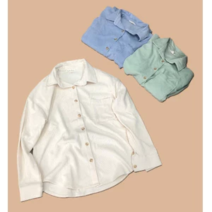 ÁO SƠ MI NHUNG TĂM UNISEX XUẤT XỊN - A2291
