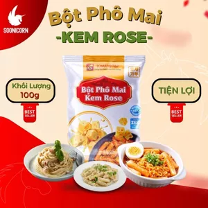 🧀 Bột Phô Mai Kem Rose 100g | Dùng Làm Mì Ý, Tokbokki, Pasta, Sốt Chấm Béo Ngậy - Soonicorn