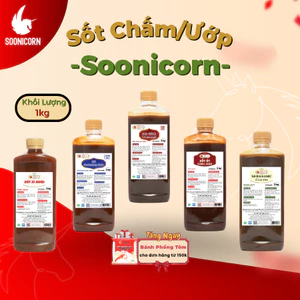 🥫 Combo 4 Loại Xốt 1Kg | BBQ – Balsamic – Soba Jang – Gochujang – Xí Muội – Soonicorn