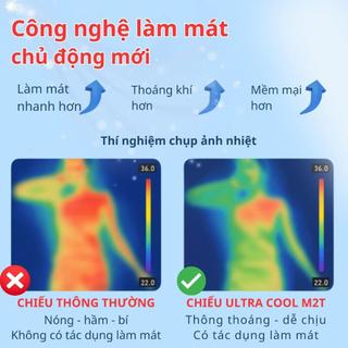 Chiếu điều hòa ULTRA COOL M2T Bedding - Mát lạnh như băng - chiếu điều hòa bọc chun
