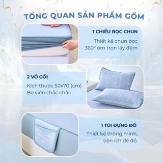 Chiếu điều hòa ULTRA COOL M2T Bedding - Mát lạnh như băng - chiếu điều hòa bọc chun