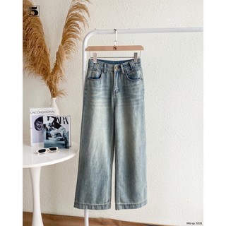 Quần Jeans Ống Rộng Nữ Túi Chéo Thời Trang Trẻ Trung Năng Động Đi Học Đi Chơi Twentyfive Fashion - 5531