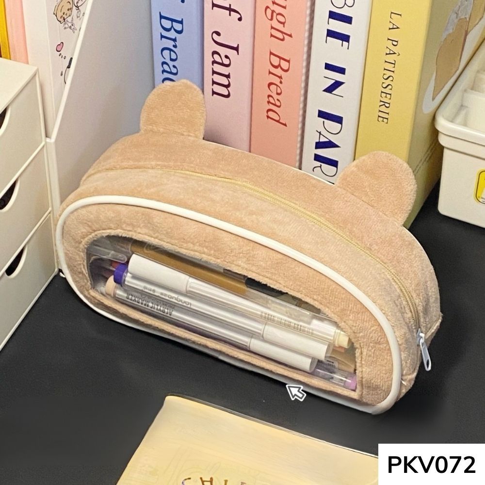 Bóp viết ,hộp bút thú nhồi bông dễ thương học sinh ,sinh viên vừa máy tính cầm tay PKV072 gagastore