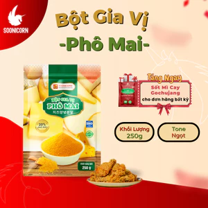 🧀 Bột Gia Vị Phô Mai 250g Tone Ngọt | Lắc Gà Rán, Khoai Tây, Làm Sốt Chấm Chuẩn Vị – Soonicorn