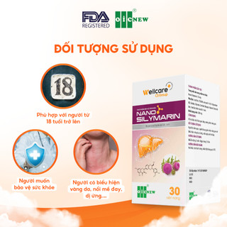 Thực Phẩm Bảo Vệ Sức Khỏe Nano Silymarin OIC NEW Tăng Cường Chức Năng Gan Bảo Vệ Gan Lọ 30 Viên