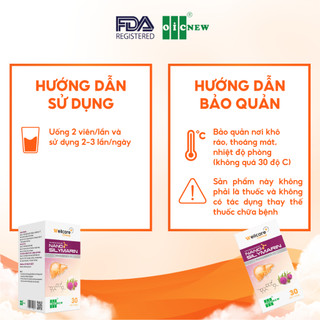 Thực Phẩm Bảo Vệ Sức Khỏe Nano Silymarin OIC NEW Tăng Cường Chức Năng Gan Bảo Vệ Gan Lọ 30 Viên