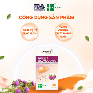 Thực Phẩm Bảo Vệ Sức Khỏe Nano Silymarin OIC NEW Tăng Cường Chức Năng Gan Bảo Vệ Gan Lọ 30 Viên