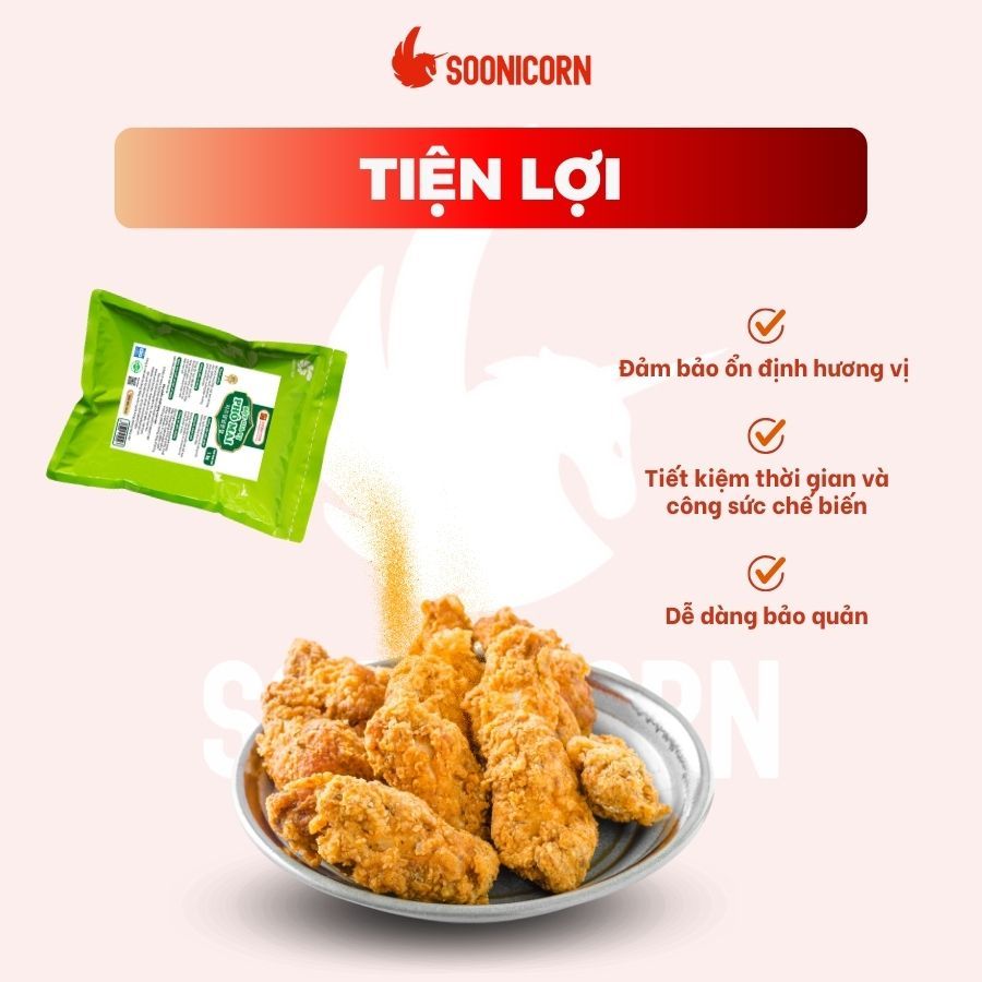 🧀 Bột Gia Vị Phô Mai 1kg Tone Ngọt | Lắc Gà, Khoai Tây, Làm Sốt Chấm, Pha Chế Đa Dụng – Soonicorn