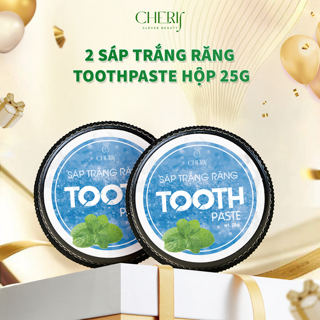 [2 hộp 25g] Kem đánh răng dạng sáp ToothPaste 25g Hỗ trợ răng trắng ...