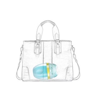 Hộp đựng sữa bột chống ẩm 3 ngăn hình gấu dễ thương dung tích 180g