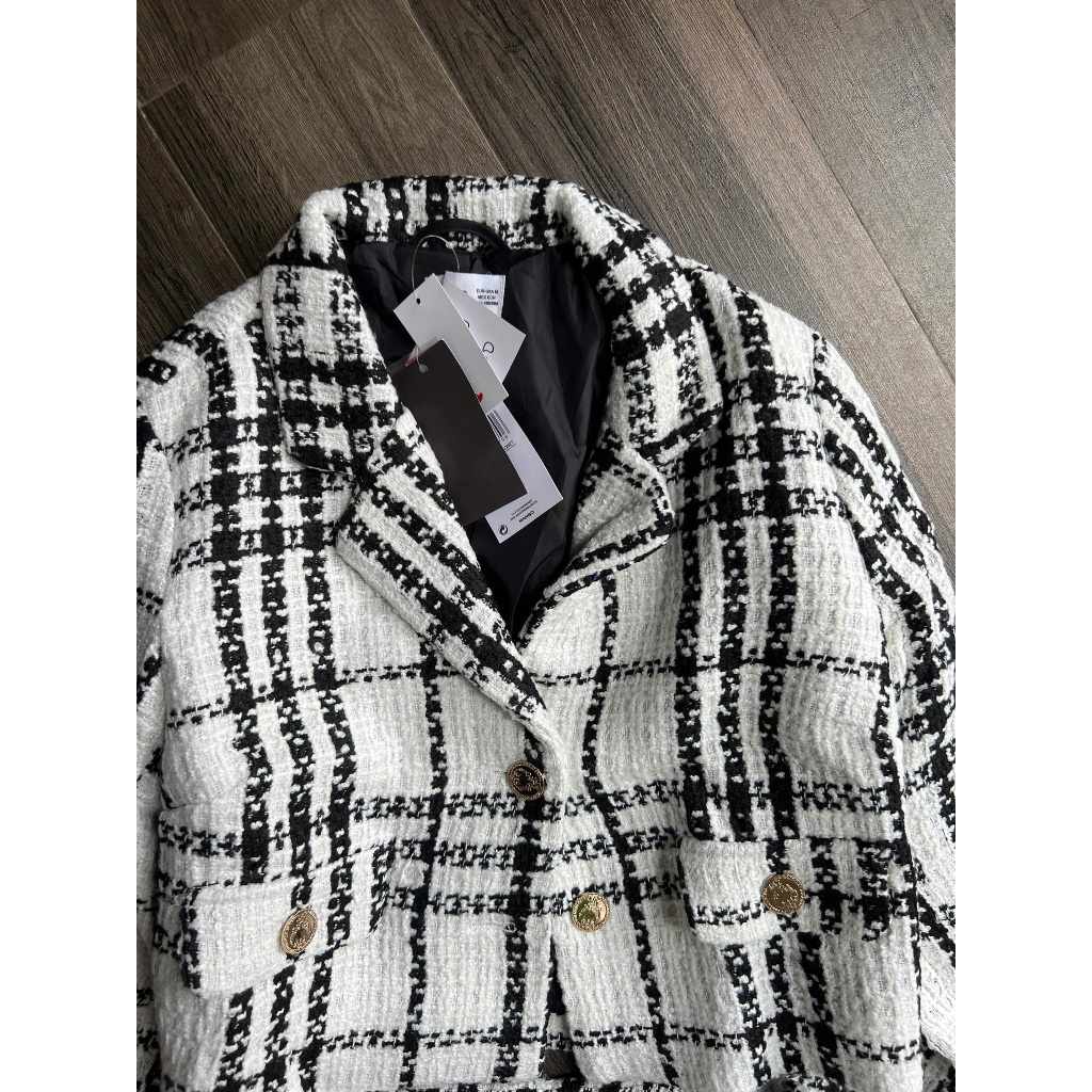 Set Blazer + Quần Short Vải Tweed Nhà Xoài🥭   -DB2240.