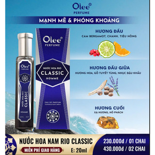 Nước hoa nam Rio Classic giá bán lẻ 1 chai