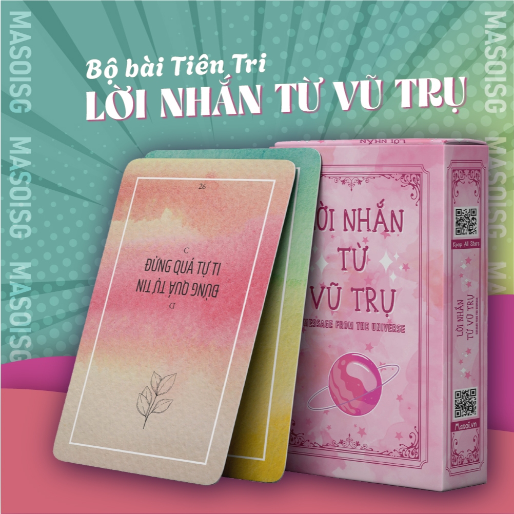 Bộ Bài Lời Nhắn Từ Vũ Trụ 36 Lá Giấy Cứng Tiên Tri Chiêm Nghiệm MaSoi SG