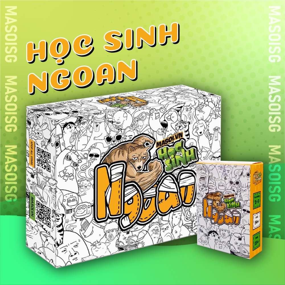 Bộ Bài Học Sinh Ngoan Giấy Cứng Vui Nhộn Lầy Lội Chơi Trường Lớp Cùng Bạn Bè Board Game THE KAS