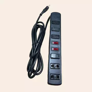 Chính Hãng SINO ổ cắm thông thường kéo dài 4/6 ổ cắm màu den- dây dài 3/5m