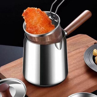 Nồi Inox 304 Cao Cấp bếp từ Chiên Ngập Dầu Chubby Chef 2in1 - Kèm Rổ Chiên Lọc Dầu Nấu Được Bếp Từ an toàn sức khỏe