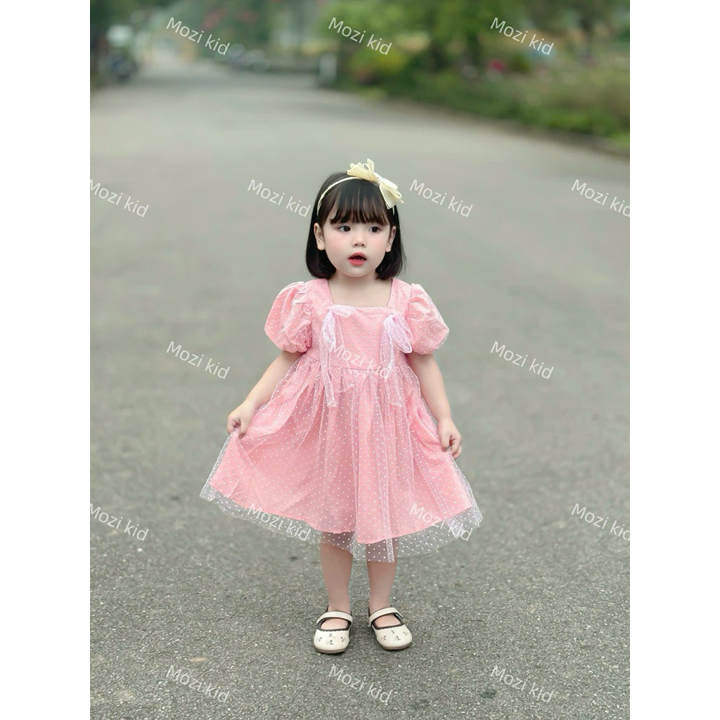 Váy Bé Gái Mùa Hè Mozi Siêu Xinh M43 M54 M66 (Size 80–140, 9–25kg) – Đầm Công Chúa Cho Bé