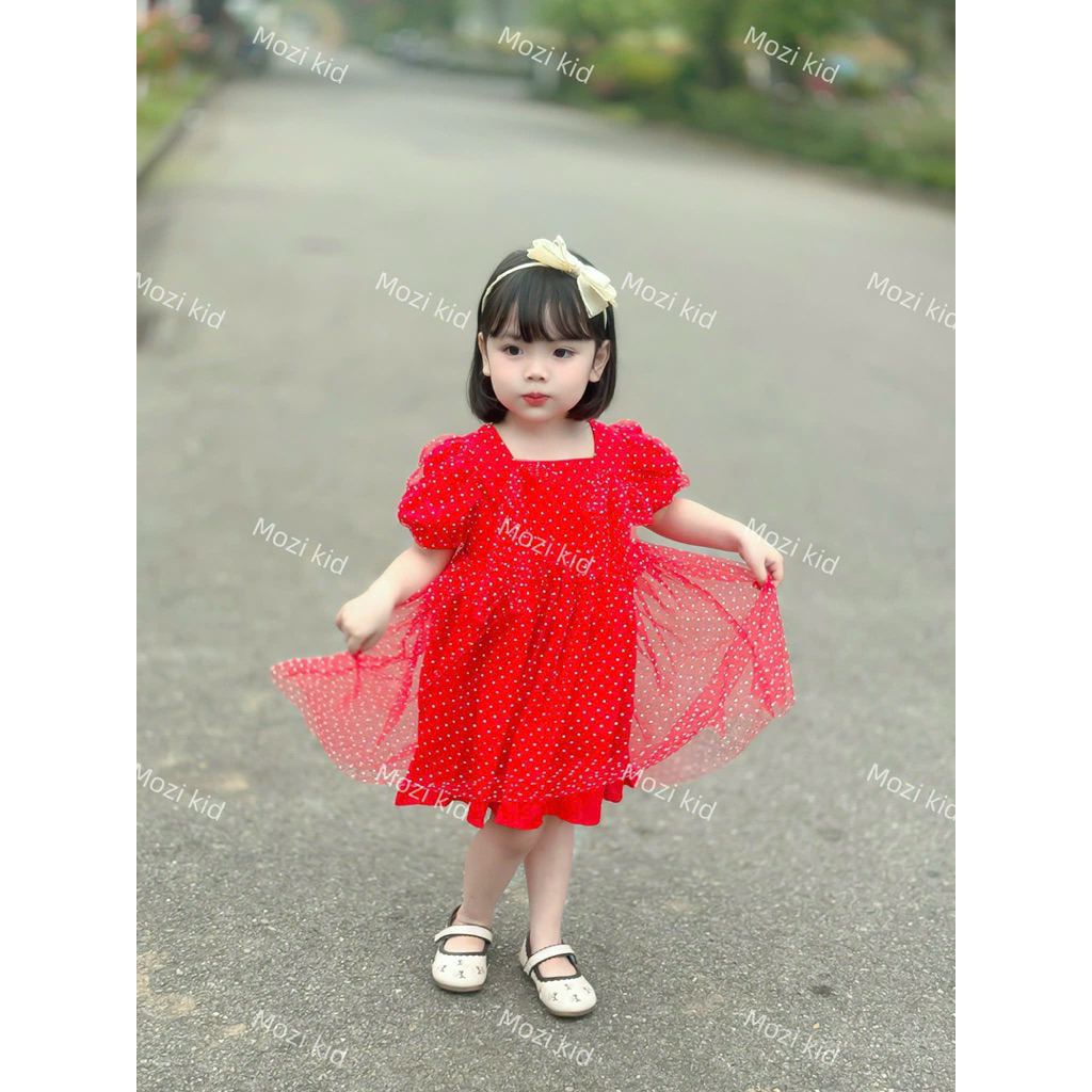 Váy Bé Gái Mùa Hè Mozi Siêu Xinh M43 M54 M66 (Size 80–140, 9–25kg) – Đầm Công Chúa Cho Bé