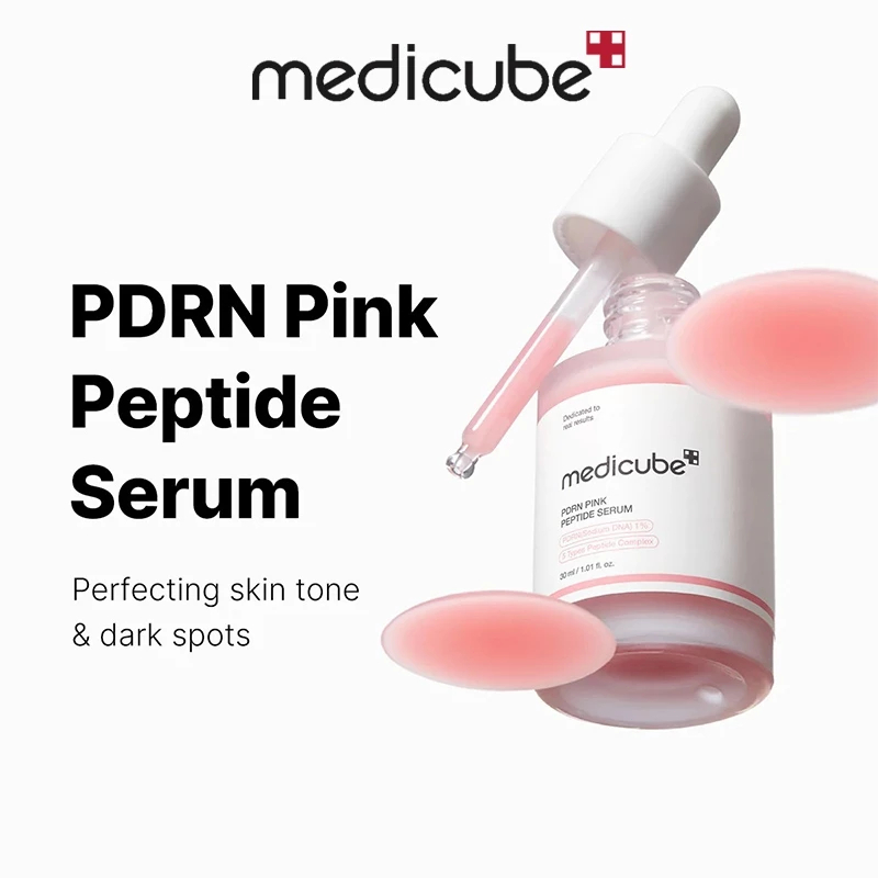 Tinh Chất Dưỡng Căng Bóng Medicube 30ml/Vegan Rose Pdrn Pink kompleks Peptide Serum