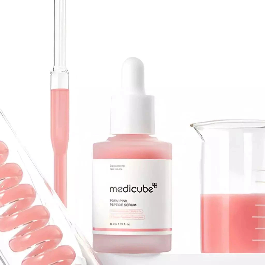Tinh Chất Dưỡng Căng Bóng Medicube 30ml/Vegan Rose Pdrn Pink kompleks Peptide Serum
