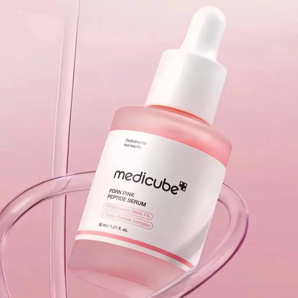 Tinh Chất Dưỡng Căng Bóng Medicube 30ml/Vegan Rose Pdrn Pink kompleks Peptide Serum
