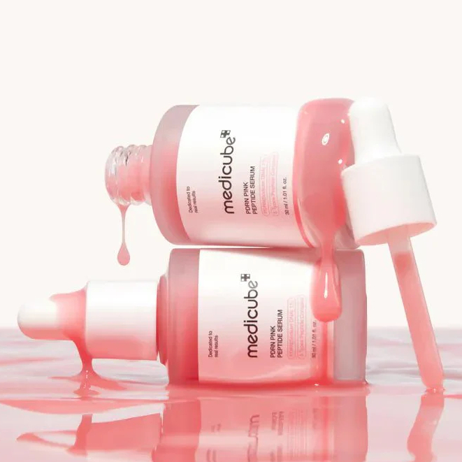 Tinh Chất Dưỡng Căng Bóng Medicube 30ml/Vegan Rose Pdrn Pink kompleks Peptide Serum