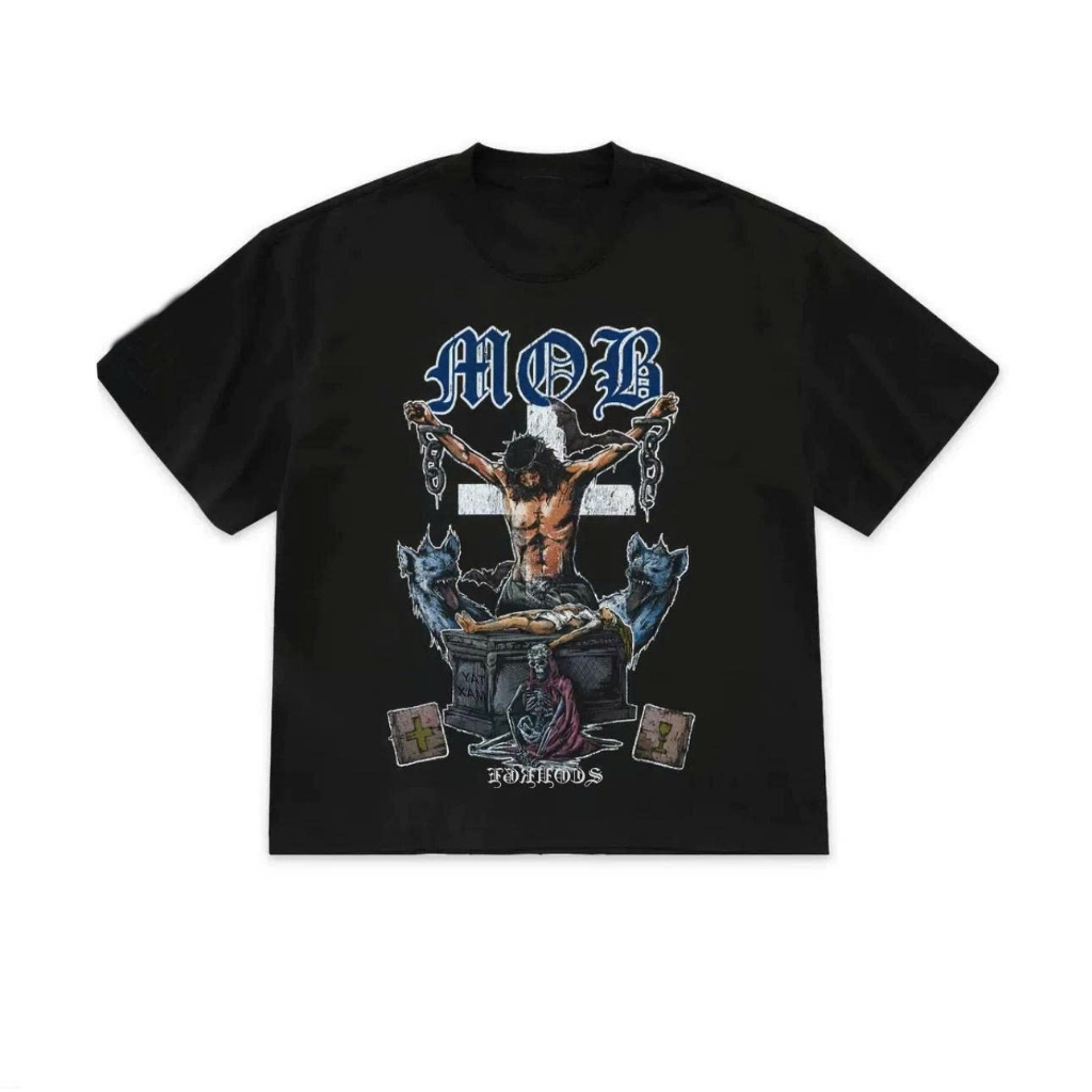Áo thun Stee Cổ tròn MOB Localbrand ICVCVNI Unisex Cotton