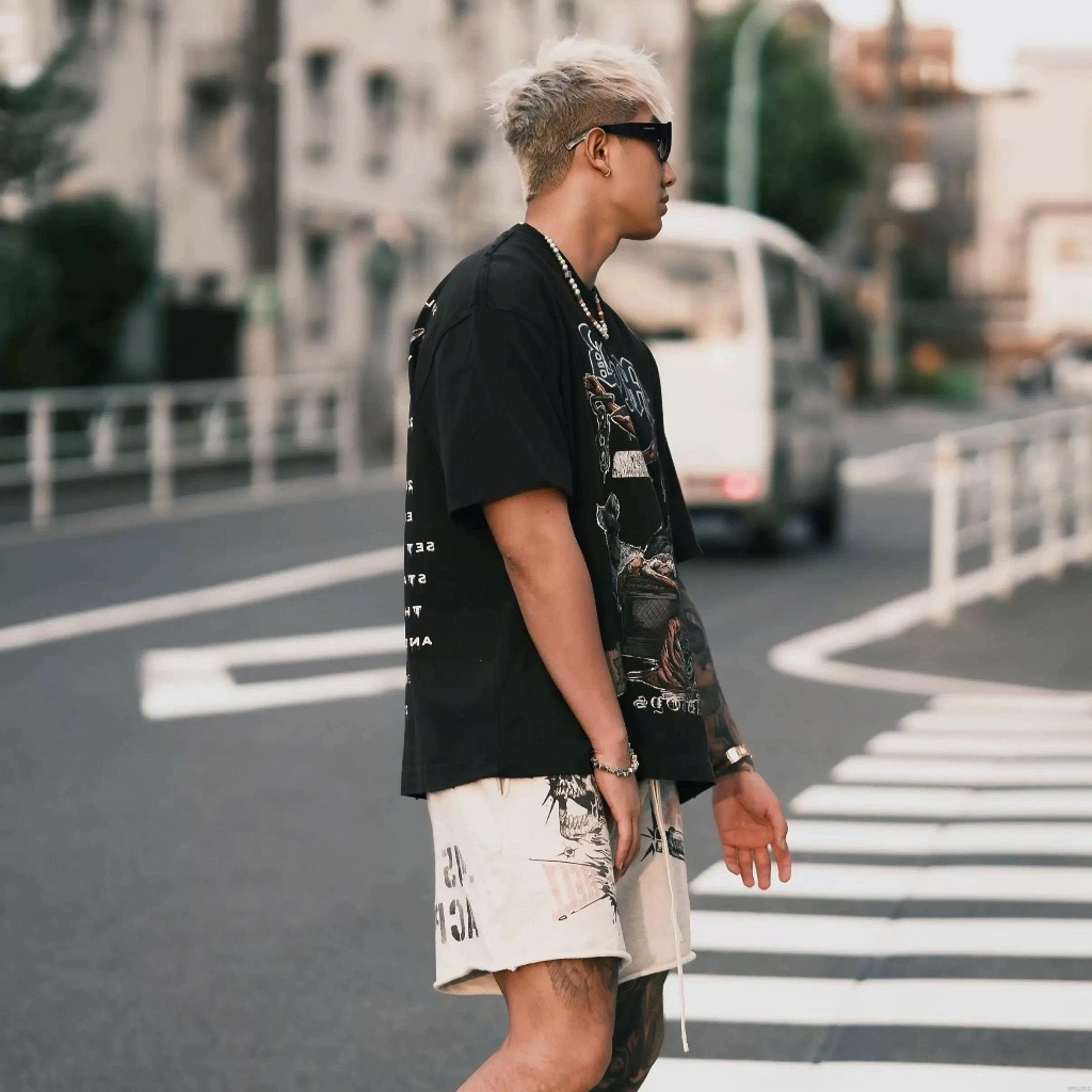 Áo thun Stee Cổ tròn MOB Localbrand ICVCVNI Unisex Cotton