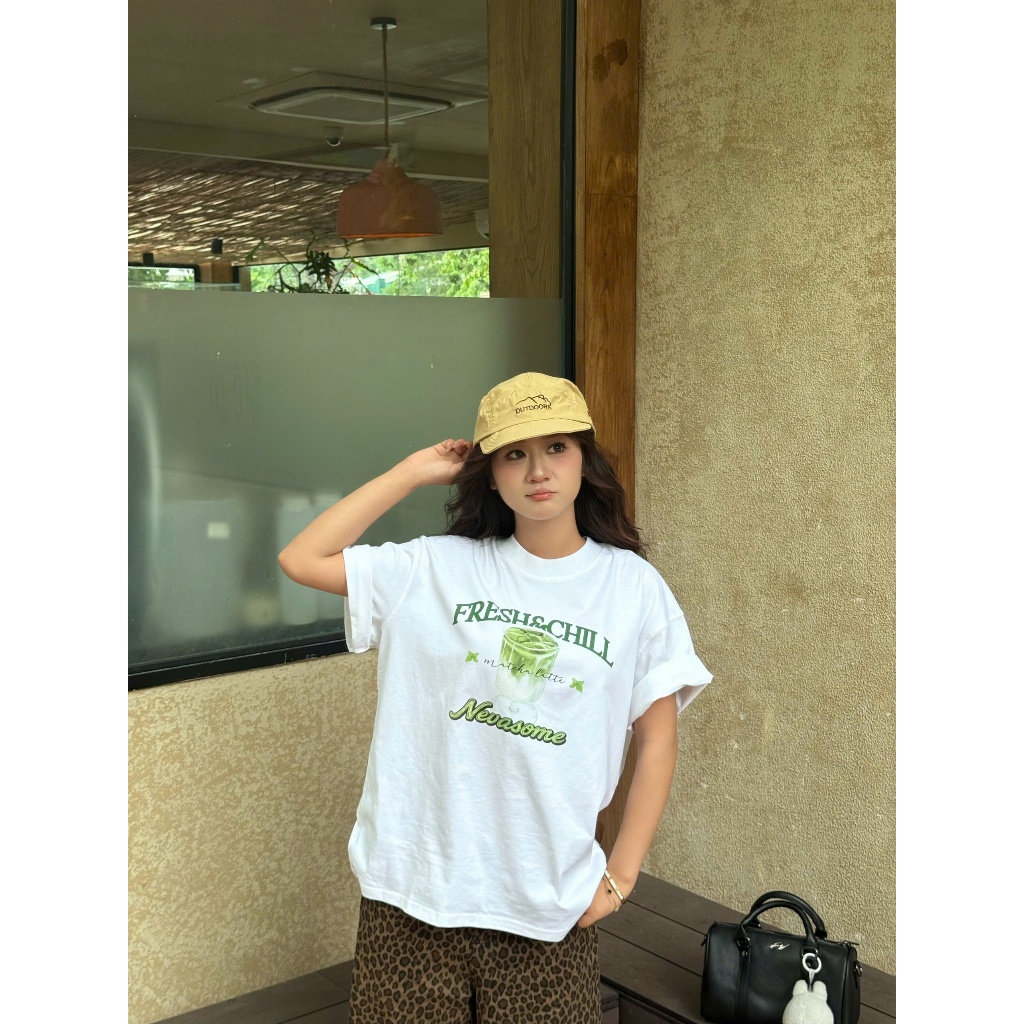 Áo Thun Boxy Fun And Fruits Cotton 250gsm Local Brand Nevasome Tay Lỡ Form Boxy Rộng Nam Nữ Menswear Womenswear