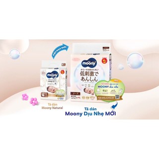 Bỉm Dán/Quần Moony trắng full tem – Đủ Size NB62/S58/M46/L36/L38/XL32 Cho Bé