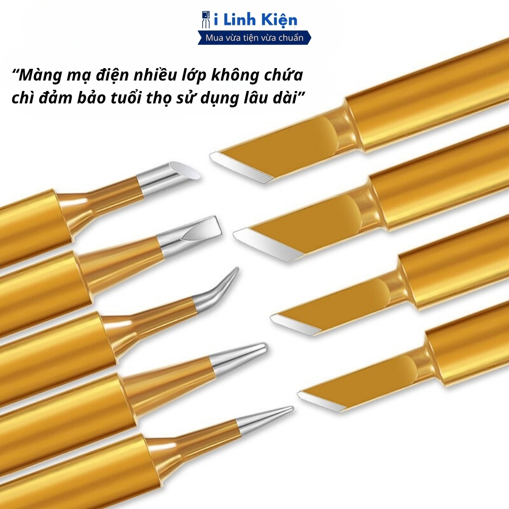 Mũi Hàn 936 Mạ Vàng Cao Cấp Dùng Cho Nhiều Loại Tay Hàn Chất Lượng Cao ILinhkien