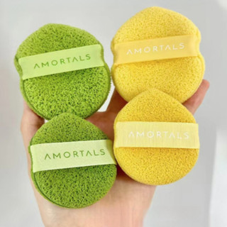 Bọt Biển Rửa Mặt Làm Sạch Sâu Cho Da AMORTALS Hình Giọt Nước (3 Miếng/Set)