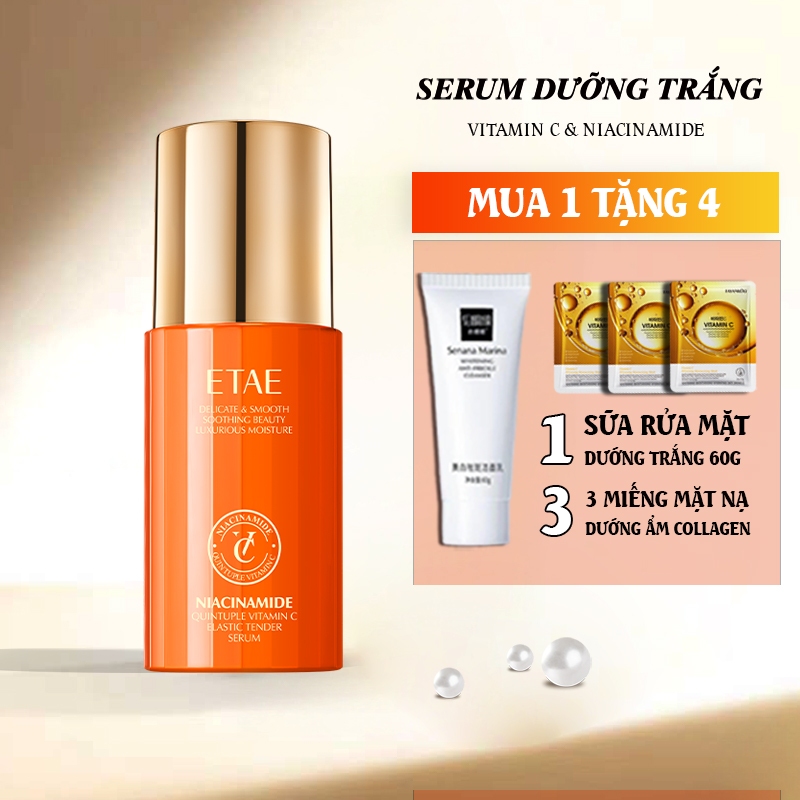【Mua 1 Tặng 4】serum vitamin c Dưỡng Ẩm Làm Trắng Da Chống Lão Hóa 40ml  Cho Mọi Da
