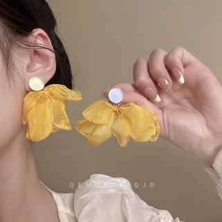 Bông Tai Hoa Mùa Hè phong cách nữ Nhẹ nhàng Bông Tai Sang Trọng, bông tai đi biển