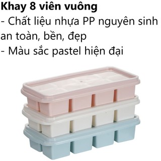 Khay đá, khay làm đá, khay làm đá 50v, 33v, 16v, 9v, 8v  viên nhỏ nhựa Việt Nhật - 6932, 6933, 6934, 6975, 6976, 6977