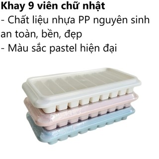 Khay đá, khay làm đá, khay làm đá 50v, 33v, 16v, 9v, 8v  viên nhỏ nhựa Việt Nhật - 6932, 6933, 6934, 6975, 6976, 6977