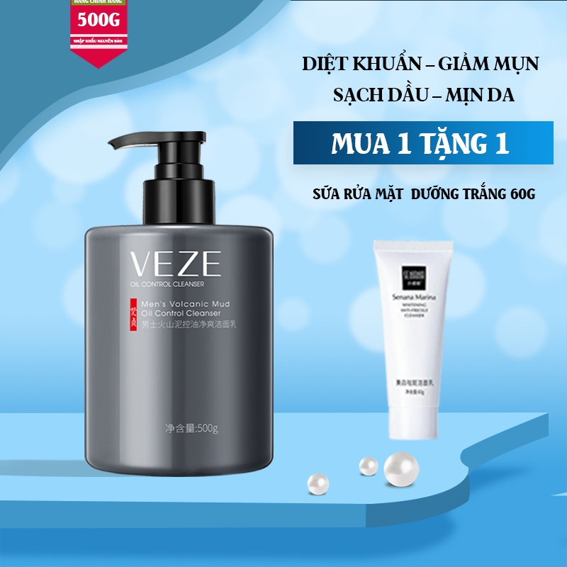 🔥【Mua 1 Tặng 1】Sữa Rửa Mặt Sạch mụn Nam Tràm Trà  Axit Salicylic 500g - Kiểm soát dầu, Giảm Mụn - Làm sạch sâu Dưỡng ẩm