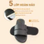 Dép da nam cao cấp CORVIN SOLID quai ngang đơn, đế cao su bền bỉ, chống trơn trượt, chống hôi chân