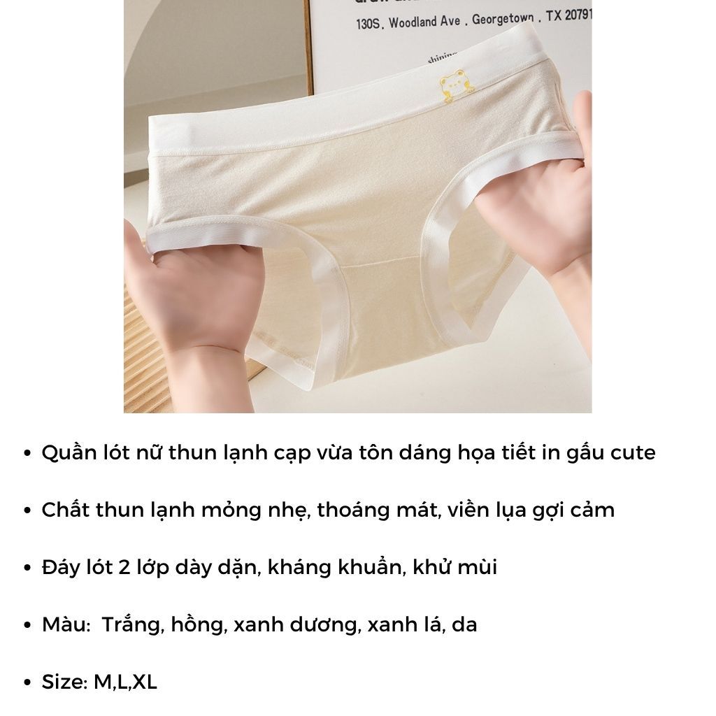 COMBO 5 Quần lót nữ cotton thun lạnh kháng khuẩn cạp vừa tôn dáng sexy kiểu dáng basic LANIXA LY03
