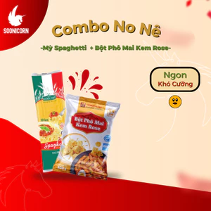 🍝 Combo No Nê Mỳ Ý Spaghetti Golden Farm + Bột Phô Mai Kem Rose | Làm Mỳ Ý Sốt Kem – Soonicorn