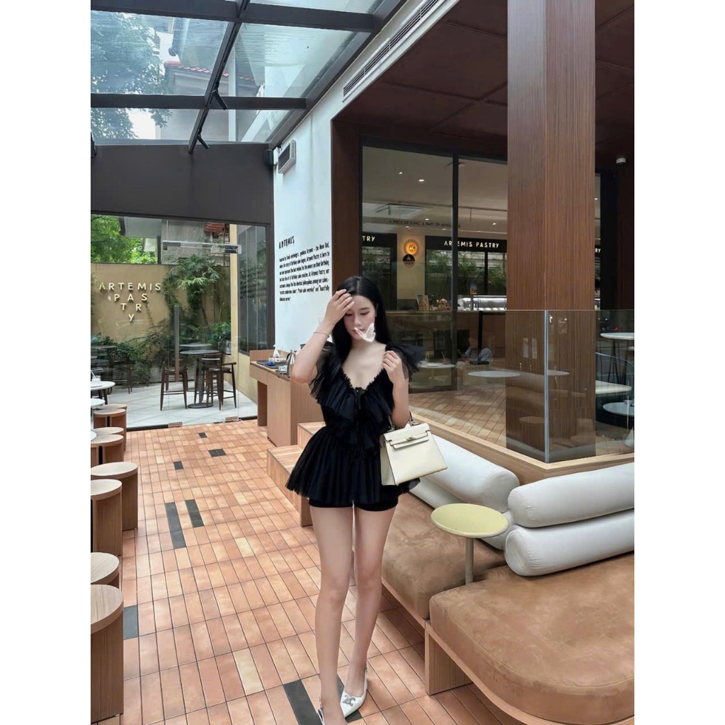 NH CLOTHERS - Đầm váy nữ  tiểu thư quyến rũ áo trễ vai quyến rũ