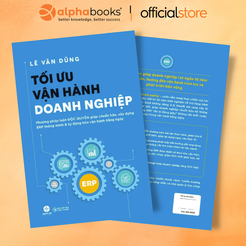 Sách - Tối ưu vận hành doanh nghiệp - Phương Pháp Luận Độc Quyền Giúp Chuyển Hóa Xây Dựng ERP Thông Minh (SDV)