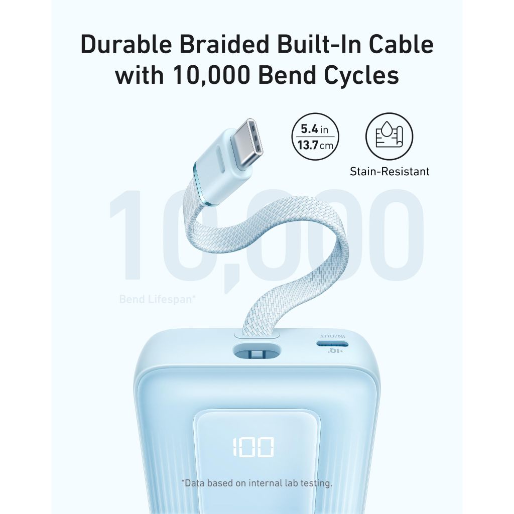 Sạc dự phòng Anker A1688 Pin dự phòng 10.000mAh 30W sạc nhanh USB‑C vào ra pin điện thoại du lịch thiết yếu | BigBuy360 - bigbuy360.vn