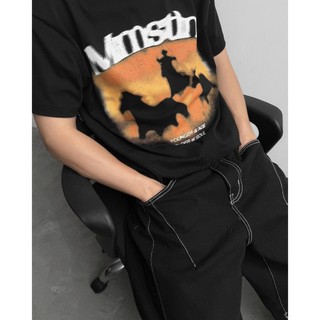 Áo thun MMESTLINE "COWBOY DREAM" form Boxy chất liệu Premium Cotton in lụa Trame