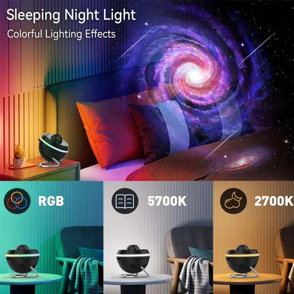 Đèn Chiếu Thiên Hà 13 TRONG 1|Hiệu Ứng Sao Băng | Đèn Ngủ Chiếu Sao HD  | Đèn Tạo Không Gian Romatic