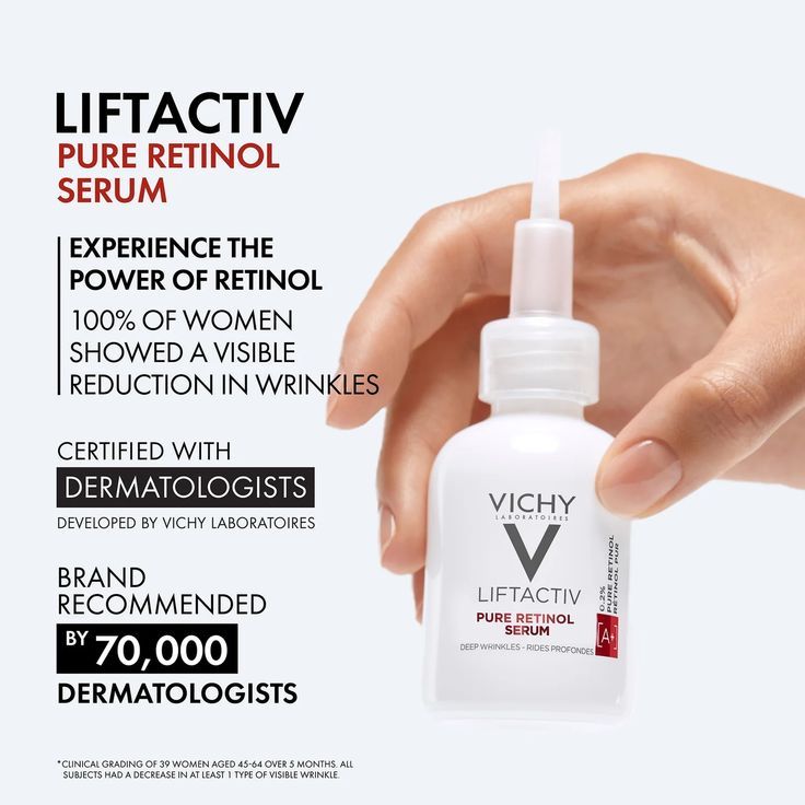 Tinh Chất Vichy 30ml/Liftactive Pure Retinol Serum Deep Wrinkles NIGHT Face Serum
