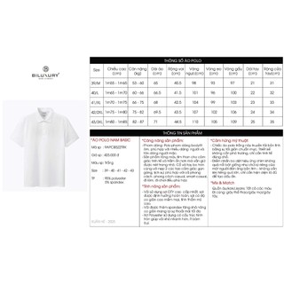 [T7_SALE 20%_HT] Áo Polo Nam Thiết Kế Basic 9APCB522 Biluxury Form Casual Cao Cấp Chống Nhăn Bền Màu
