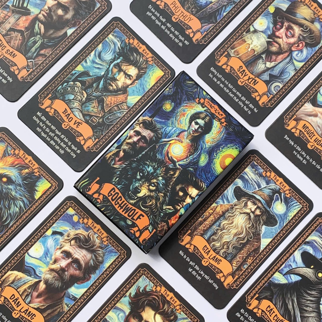 Bộ Bài Ma sói GoghWolf 21 Lá Bài - Khi BoardGame Và Nghệ Thuật Giao Thoa