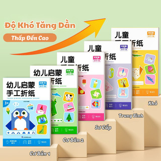 Bộ 5 Quyển Sách Gấp Giấy Origami Với 150 Mẫu Gấp Đa Dạng Chủ Đề Con Vật, Giao Thông Giúp Bé Phát Triển Trí Tuệ