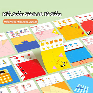 Bộ 5 Quyển Sách Gấp Giấy Origami Với 150 Mẫu Gấp Đa Dạng Chủ Đề Con Vật, Giao Thông Giúp Bé Phát Triển Trí Tuệ